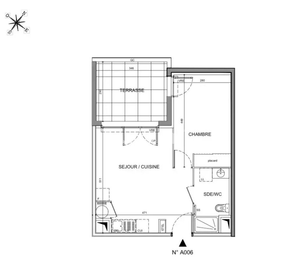 Vente Appartement Marseillan :Beau T2 avec  10m2 de terrasse Marseillan
