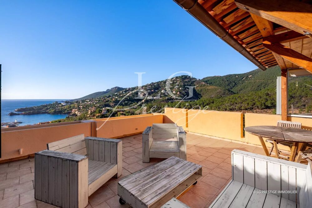 Théoule-sur-Mer : villa sur le toit avec vue panoramique sur la