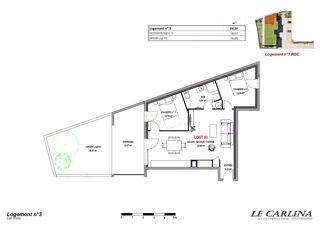  Appartement � vendre 3 pi�ces 64 m�