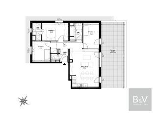  Appartement � vendre 4 pi�ces 80 m�