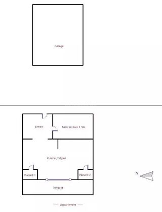  Appartement à louer 1 pièce 21 m²