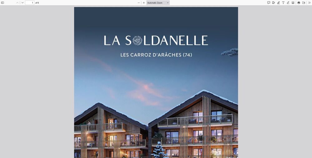 Vente Appartement PROGRAMME NEUF LES CARROZ D'ARACHES Les carroz d'arâches