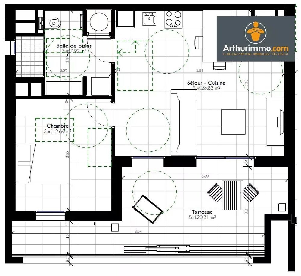 PORTICCIO - APPARTEMENT TYPE 2