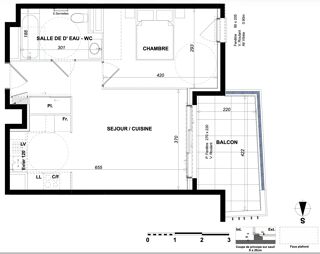  Appartement à vendre 2 pièces 44 m²