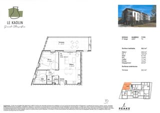  Appartement  vendre 2 pices 51 m