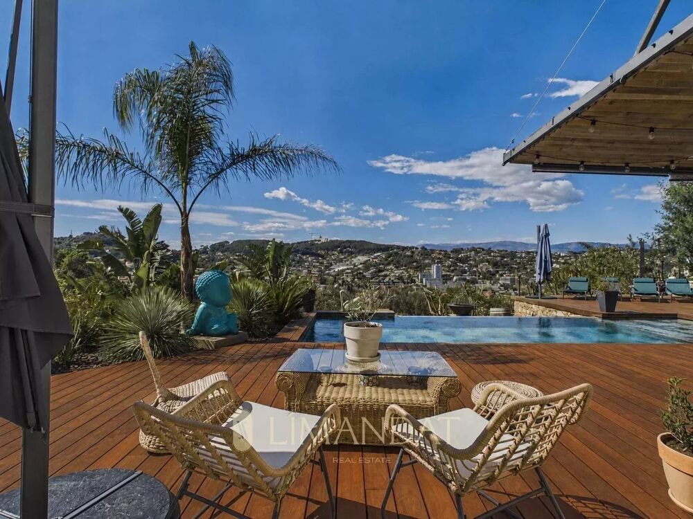 SUPER CANNES - VILLA CONTEMPORAINE - VUE PANORAMIQUE