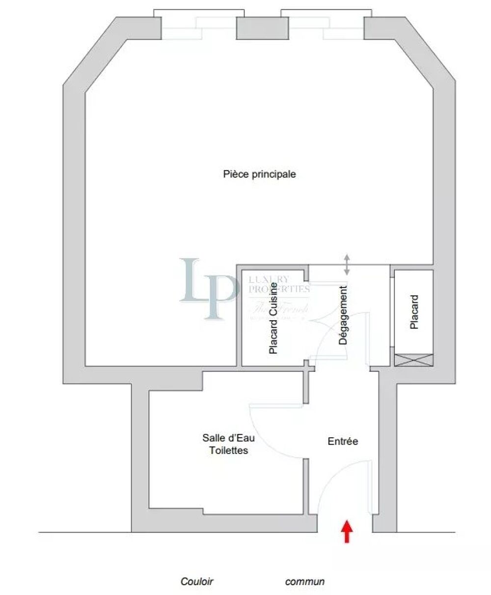 Vente Appartement Paris 16 e - Avenue Pierre I er de Serbie · Studio à rénover, 4 Paris 16ème