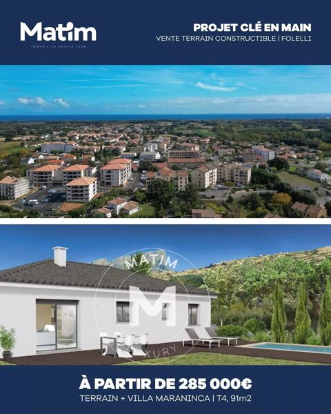   Folelli - Villa T4 de plain pied Maison - 4 pièce(s) - 91 m²