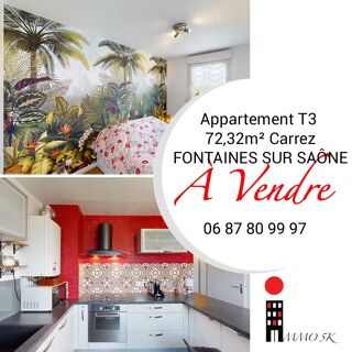 Appartement à vendre 3 pièces 72 m² Fontaines-sur-saône