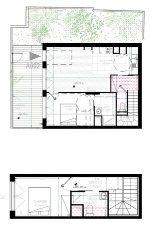  Appartement � vendre 3 pi�ces 64 m�