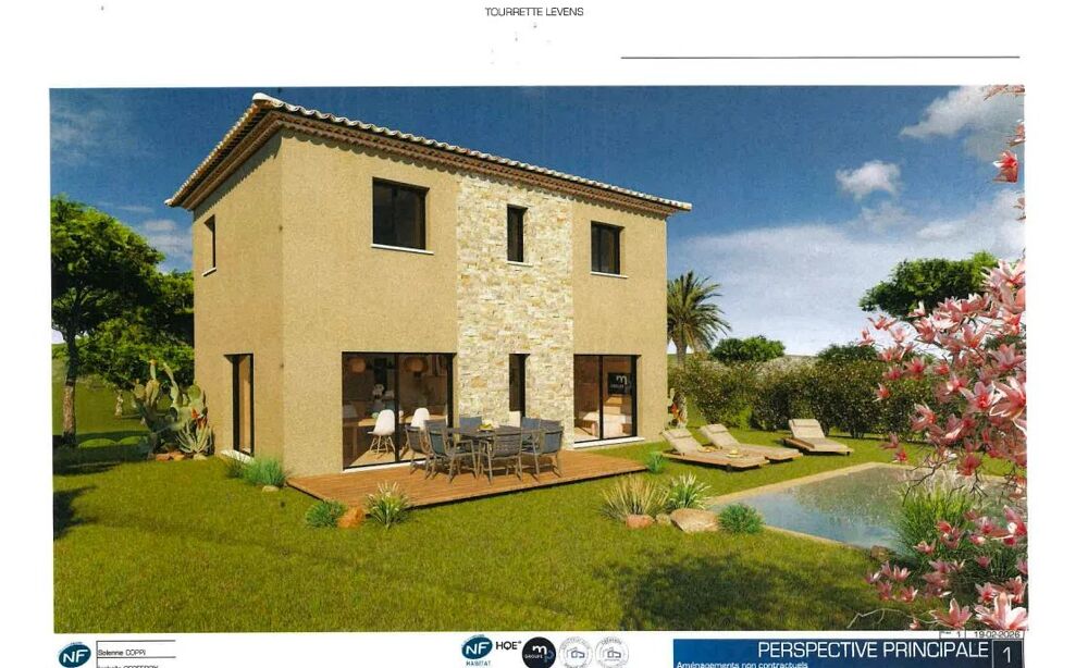 Vente Terrain 2 terrains de 850 m2 chacun avec permis de construire accordé Tourrette-levens