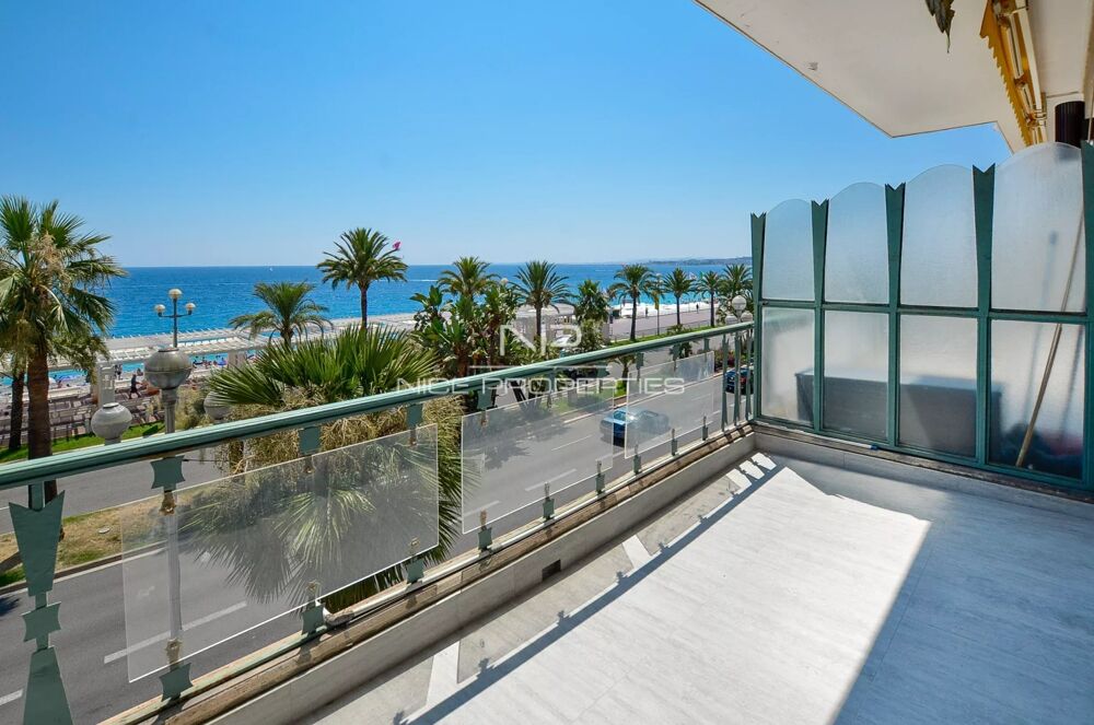 Promenade des Anglais, dans immeuble de luxe, splendide 3 pièces