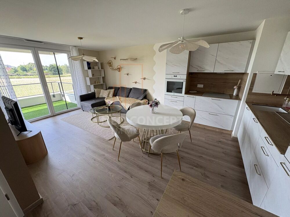 Location Appartement Beau 2 pièces de 43m2 habitables avec terrasse et parking sis Ho Hœnheim