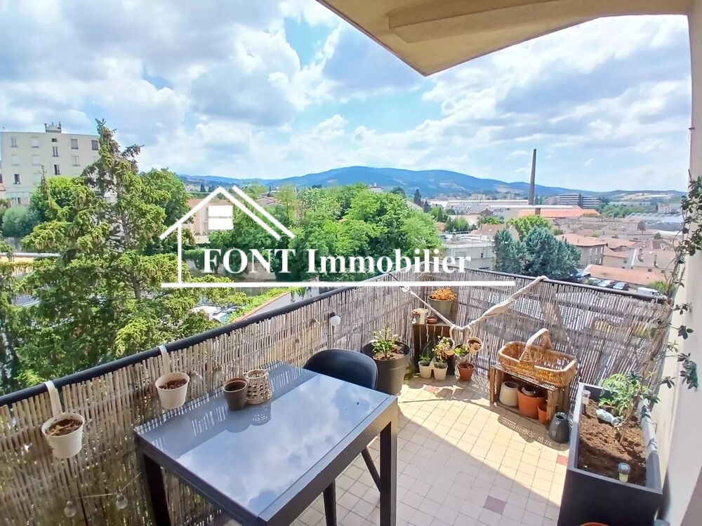 SAINT-CHAMOND, CENTRE , BEL APPARTEMENT AVEC BALCON-TERRASSE, G