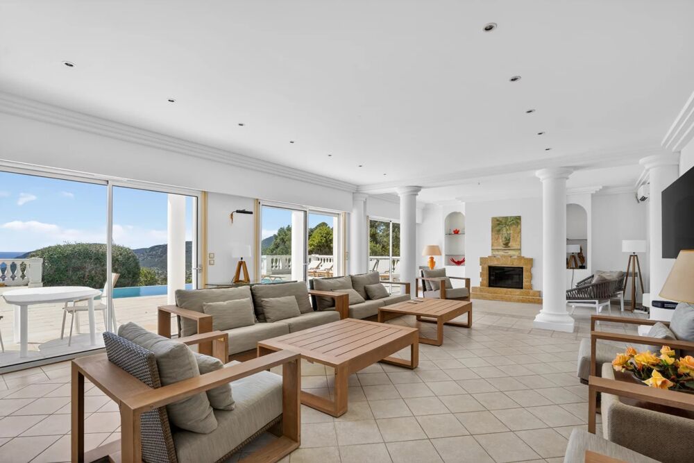 Mandelieu vente villa vue mer panoramique