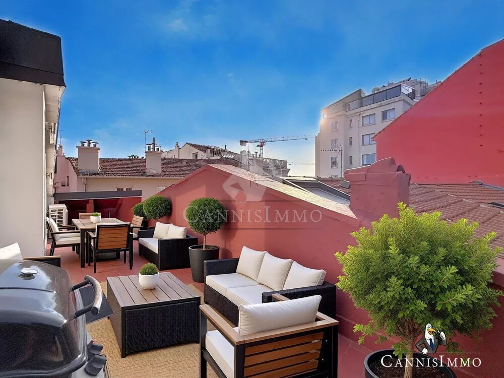 CANNES VIEUX PORT - LOFT 3 PIECES TERRASSE APPERÇU MER