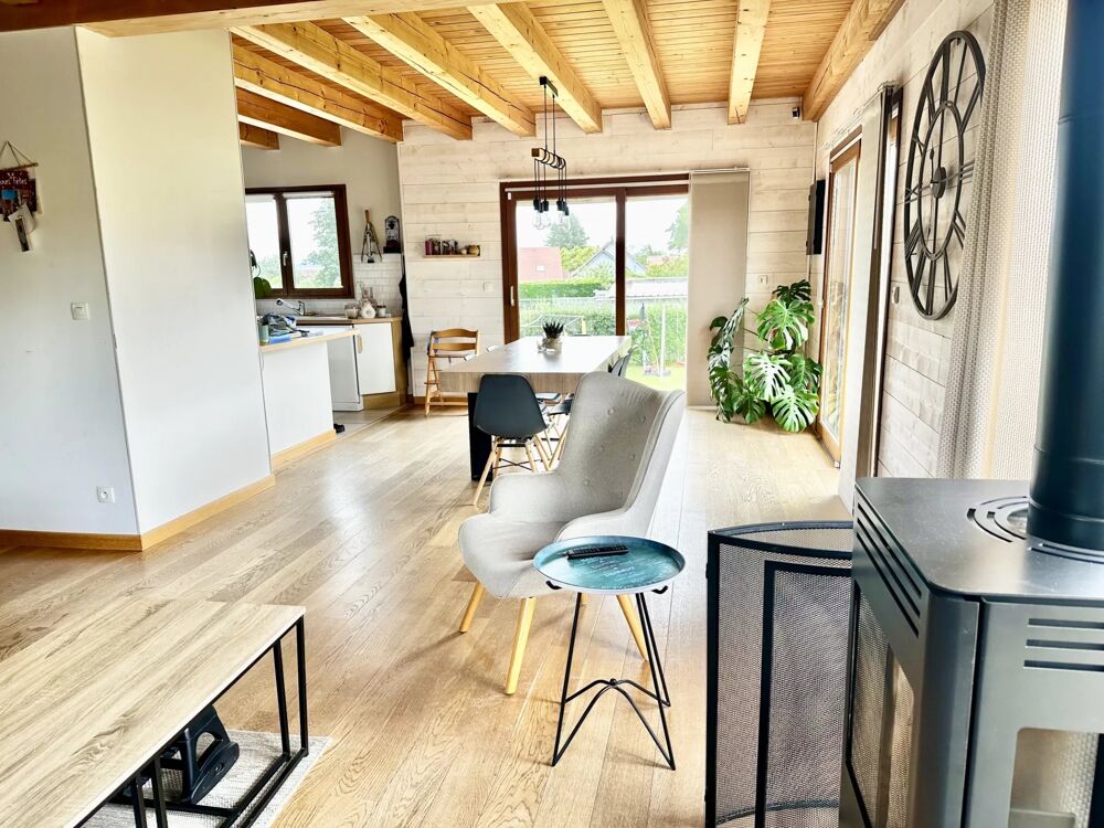 Maison individuelle à ossature bois  150 m²  5 chambres  Sous