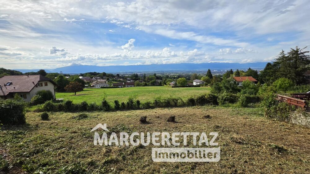 Vente Terrain ARCHAMPS – TERRAIN CONSTRUCTIBLE DE 679 m² – CALME ET BELLE VUE Archamps