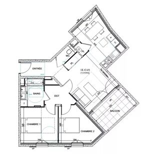  Appartement à vendre 3 pièces 67 m²