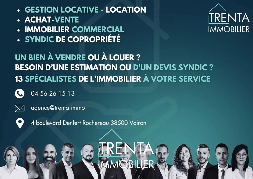 Vente Maison Terrain à bâtir – 710 m² – Projet de maison de plain-pied à Voir Voiron