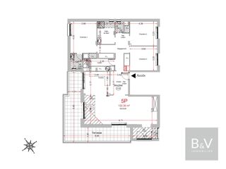  Appartement � vendre 4 pi�ces 132 m�