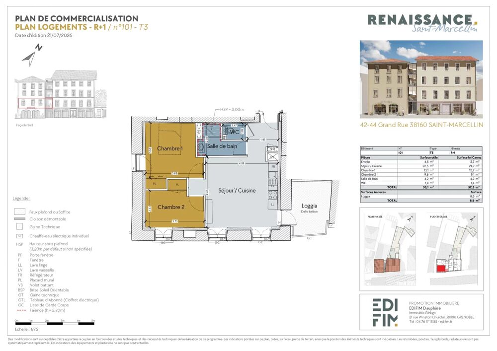 Vente Appartement SAINT MARCELLIN Saint-marcellin