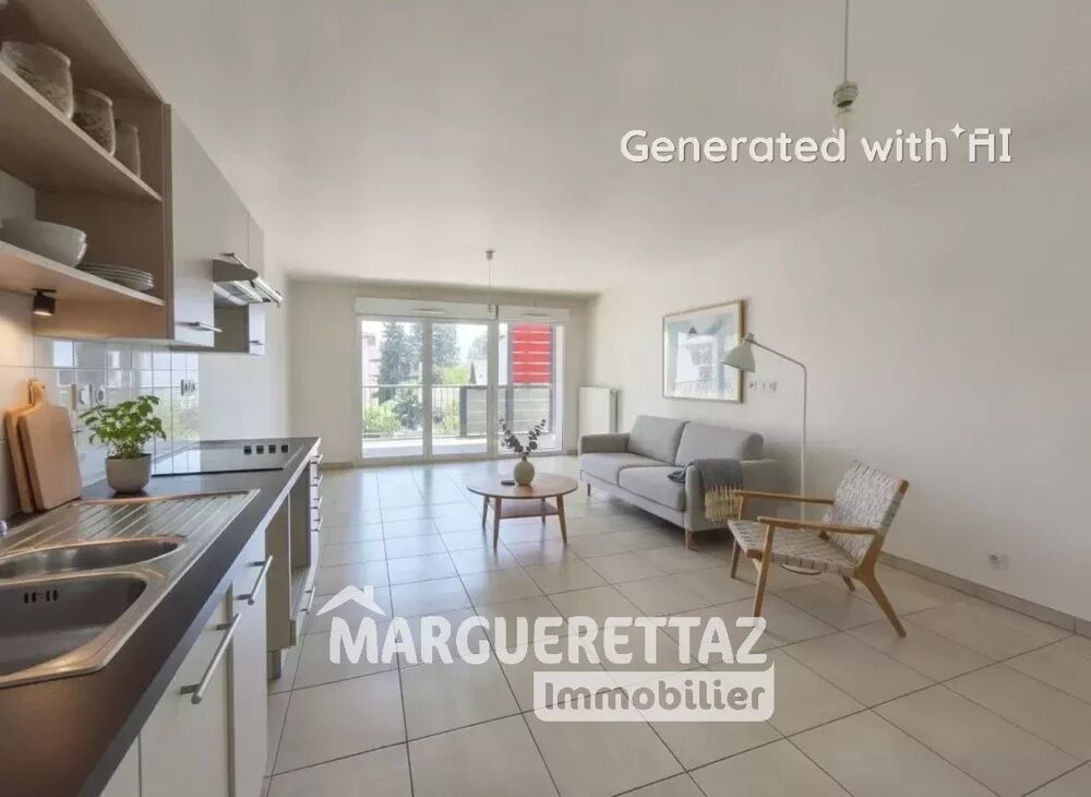 Au coeur de Reignier, T3 avec terrasse au calme + 2 places de pa