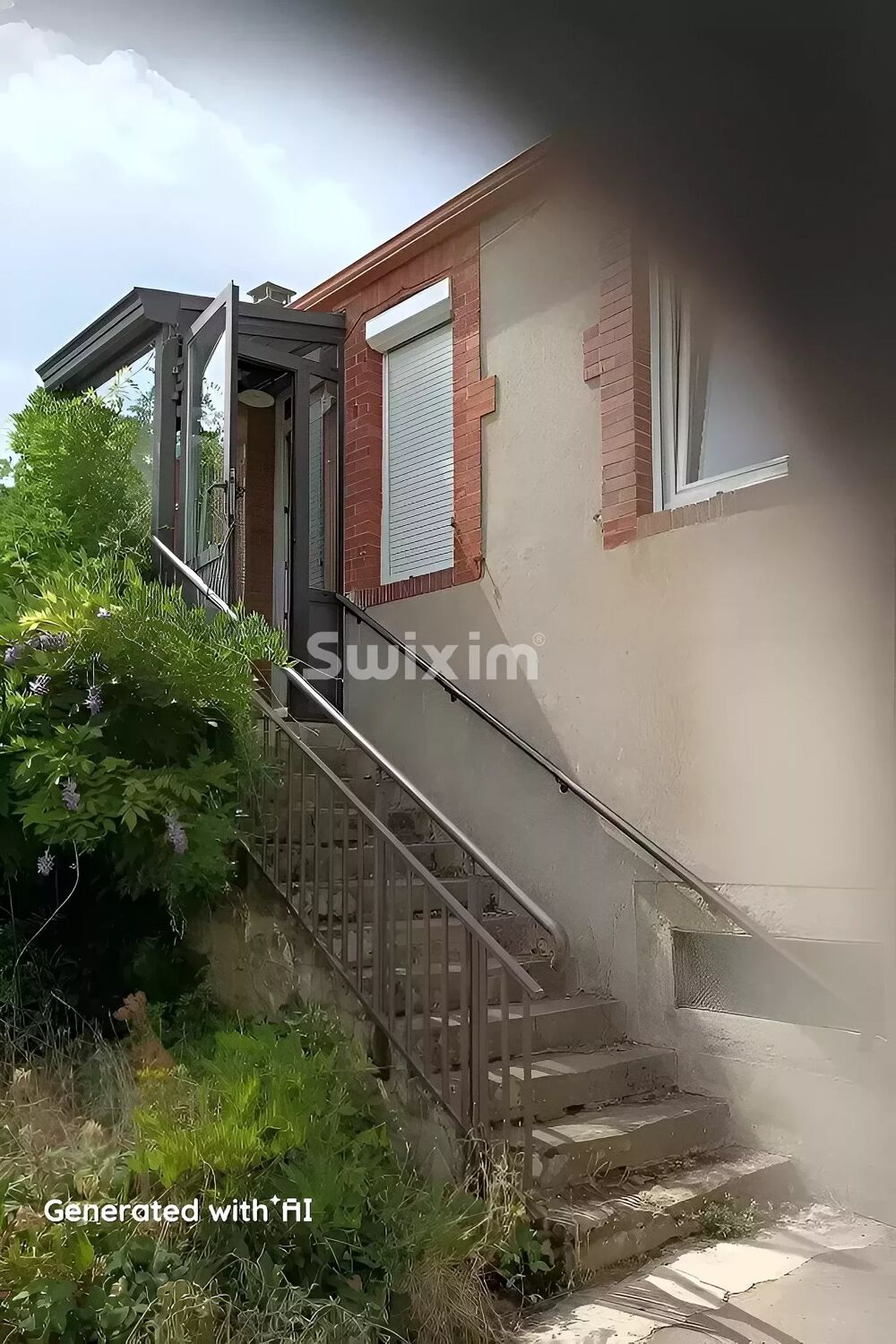 Maison avec une partie de terrain constructible