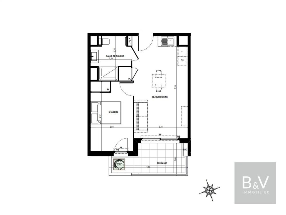 Vente Appartement Appartement 2 pièces de 38 m² avec terrasse Antibes