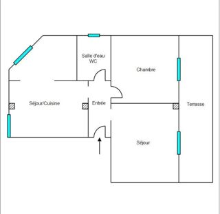  Appartement à vendre 2 pièces 42 m²