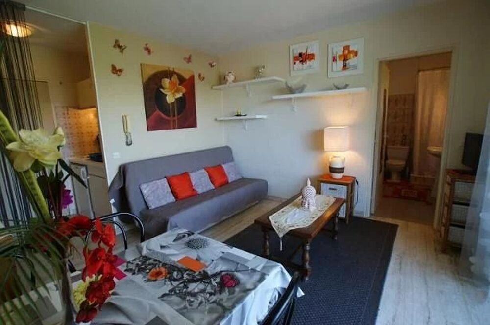 Studio avec terrasse, piscine et parking