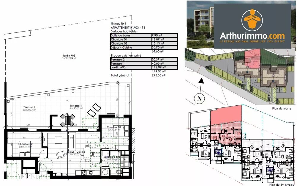 PORTICCIO - APPARTEMENT TYPE 3