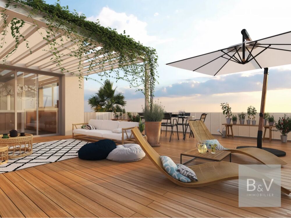Appartement dexception 3 pièces de 69 m² avec terrasse de 90 m²