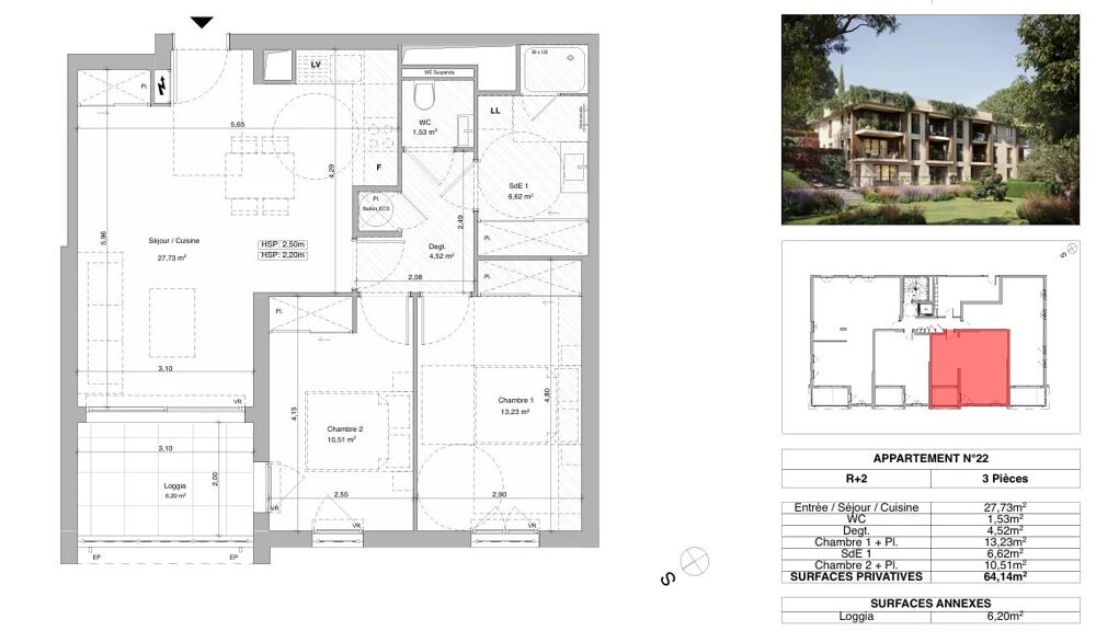 Vente Appartement Appartement 3 pièces avec loggia – Antibes Antibes