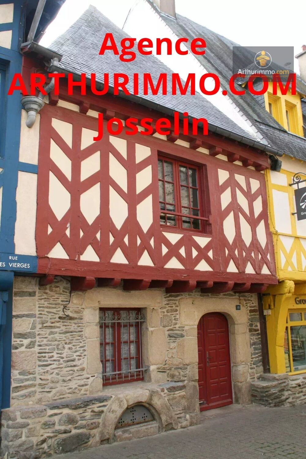 Vente Maison MAISON CENTRE VILLE DE JOSSELIN 5 CHAMBRES.  POSSIBILITÉ DE 3 LO Josselin