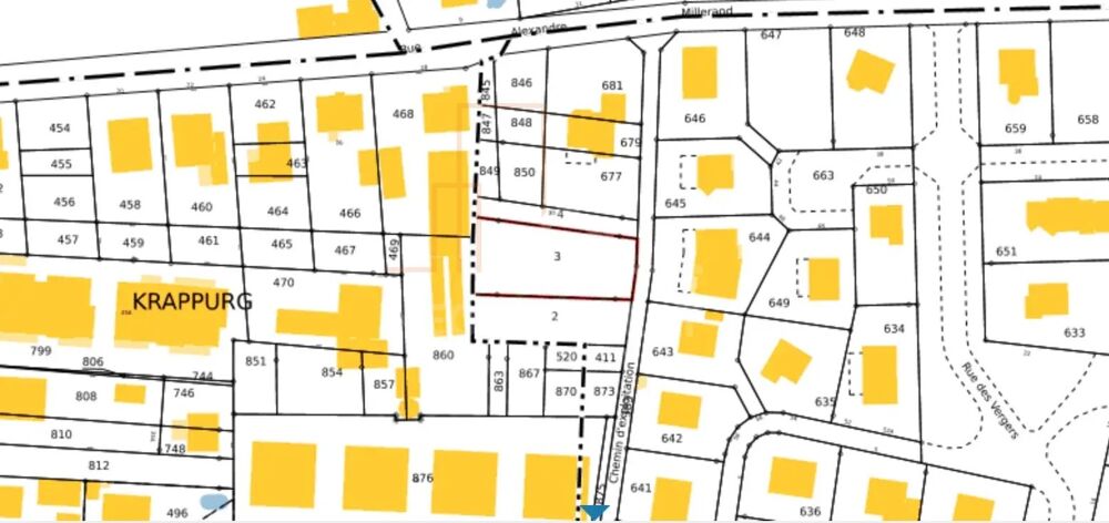 Vente Terrain Terrain constructible 6 ares 85 centiares Brumath