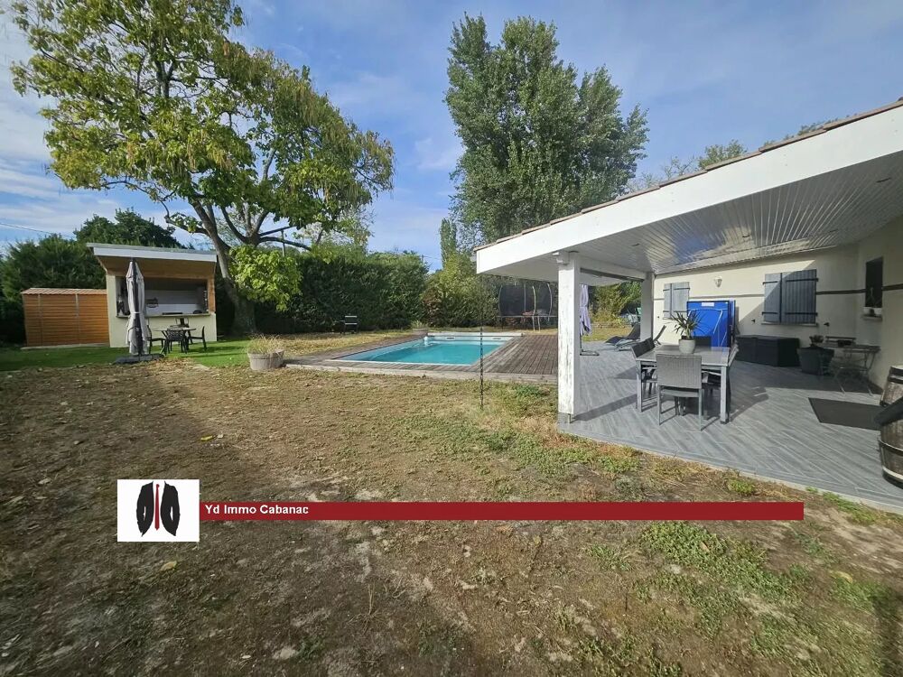 Maison 4 chambres et bureau avec piscine et grand terrain