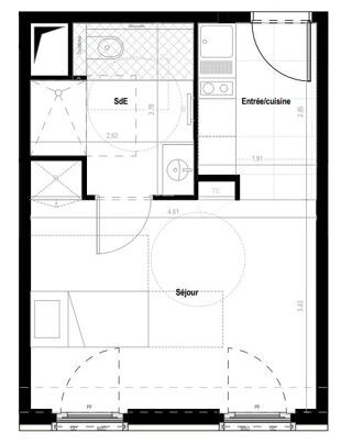  Appartement � vendre 1 pi�ce 27 m�