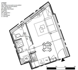  Appartement � vendre 1 pi�ce 23 m�