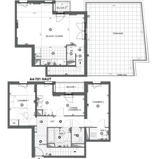  Appartement � vendre 4 pi�ces 97 m�