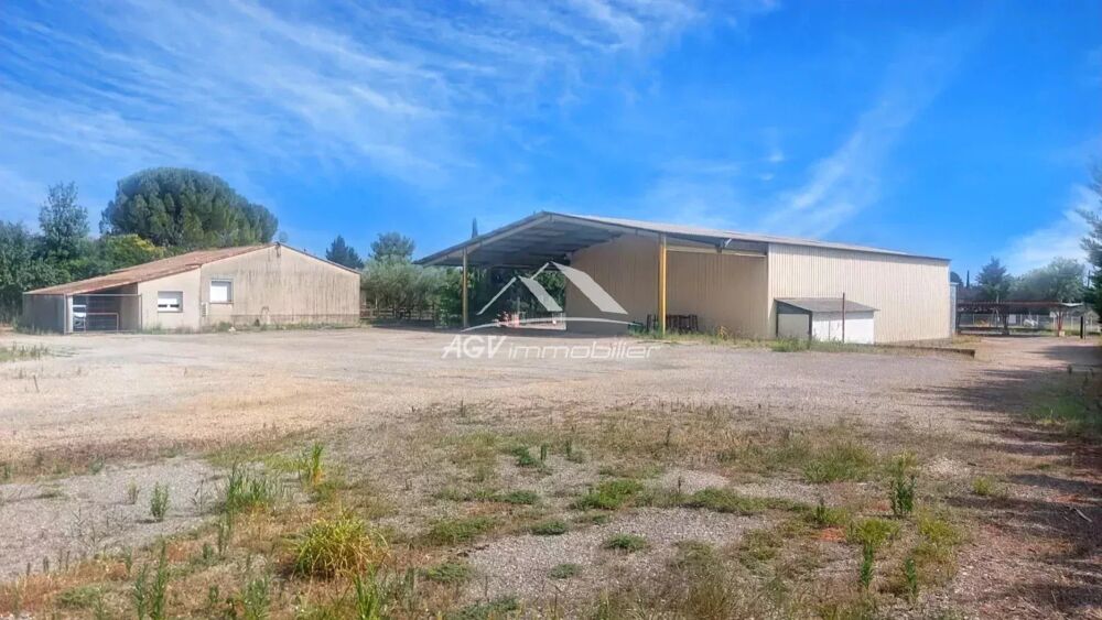 Bureau, maison sur 6 000 m² de terrain en bord de route.