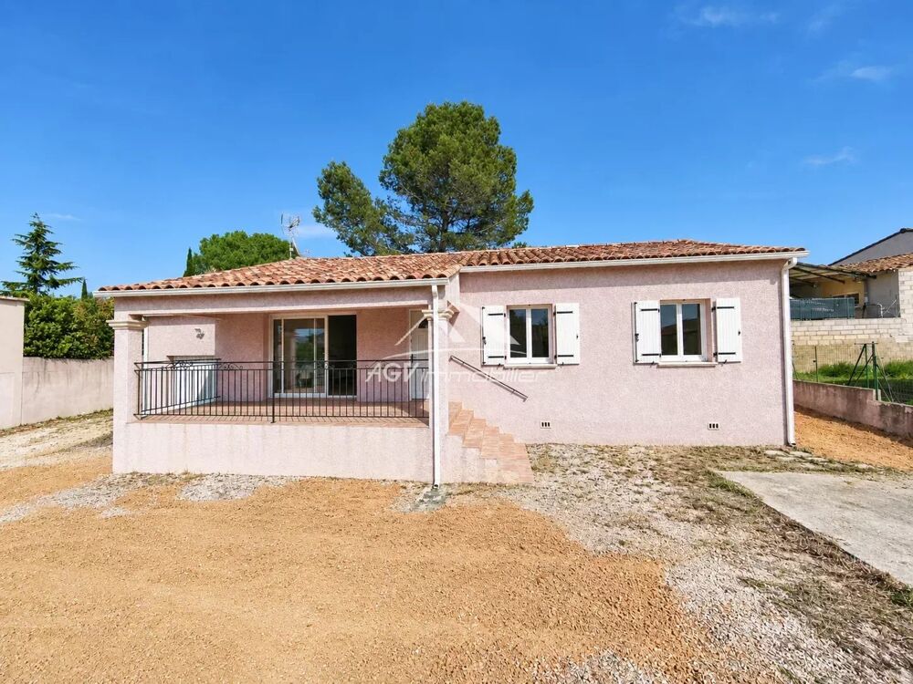 Vente Maison Lézan, maison plain pied, 2 chambres + 1 bureau, garage, terrain Lézan