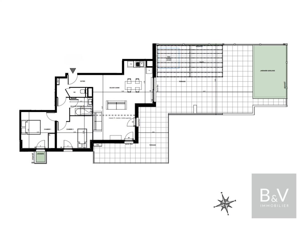 Vente Appartement Appartement d'exception 3 pièces de 69 m² avec terrasse de 90 m² Antibes