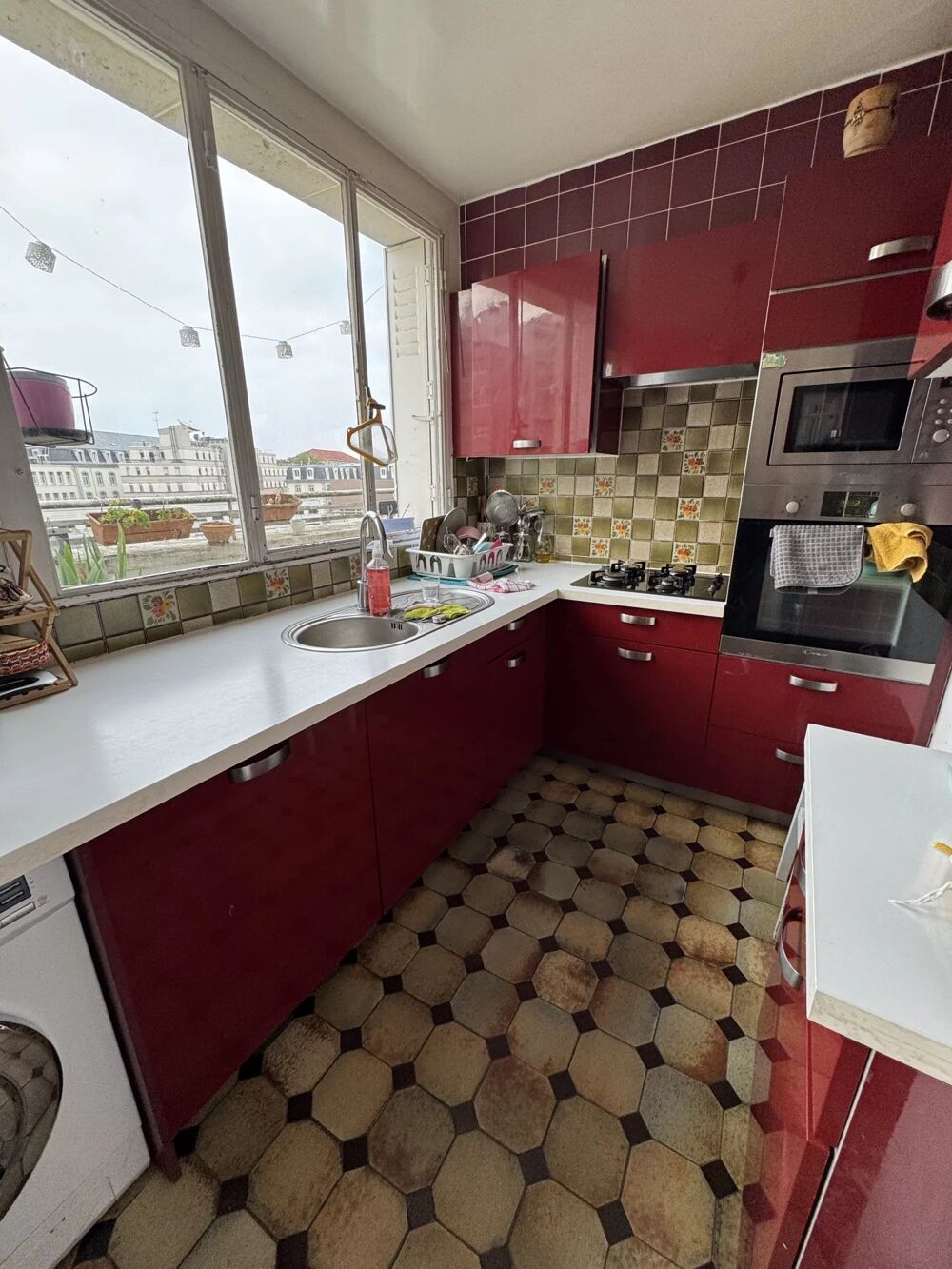 Vente Appartement 5 pièces deux balcons une terrasse deux parkings Paris 20