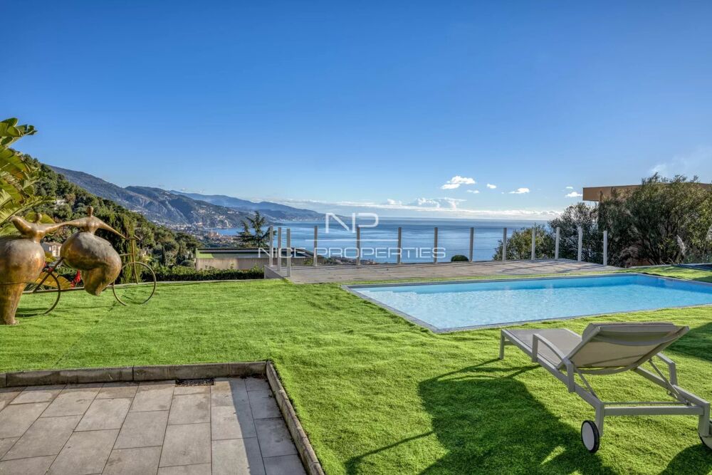 Vente Maison Roqubeune-Cap-Martin, somptueuse villa contemporaine avec piscin Roquebrune-cap-martin