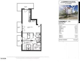  Appartement à vendre 4 pièces 72 m²