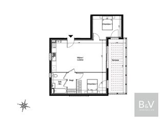  Appartement � vendre 3 pi�ces 64 m�