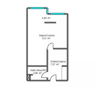  Appartement � vendre 1 pi�ce 31 m�
