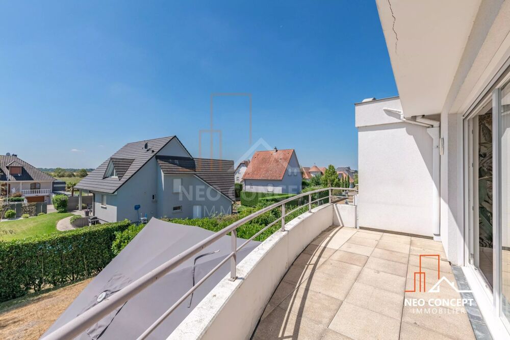 Vente Appartement Beau 4 pièces de 81 m2 loi carrez avec terrasse, garage, cave et Hœrdt