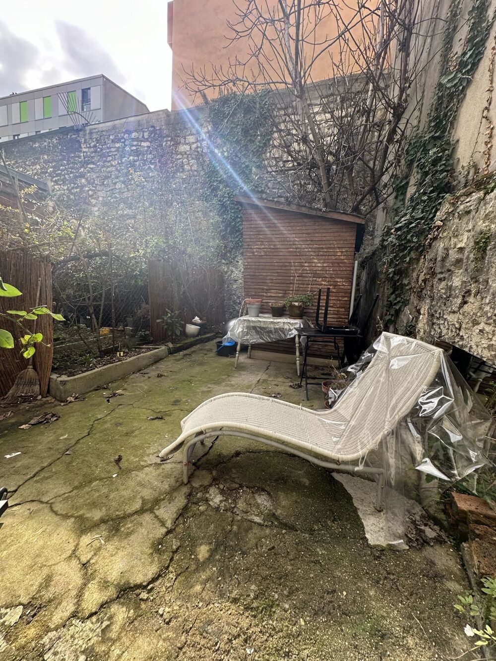 Vente Appartement Studio + terrasse / jardin Paris 19